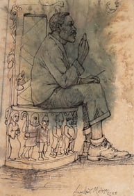 Angelbert Metoyer UNTITLED Drawing & Mixed Media