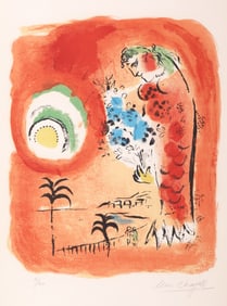 Marc Chagall LA BAIE DE ANGES Lithograph
