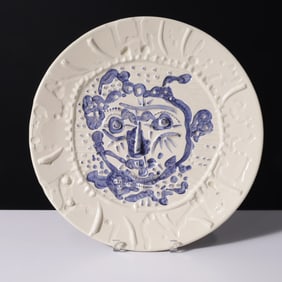 Pablo Picasso VISAGE DE FAUNE TOURMENTE Platter, Madoura (A.R. 319)