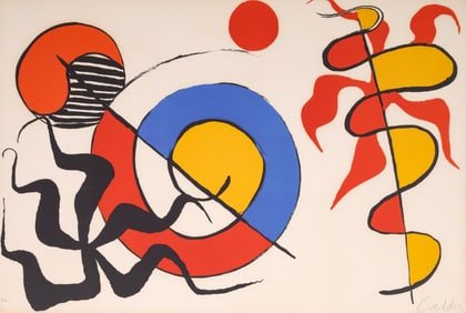 Alexander Calder SPIRALE ET POULPE Lithograph