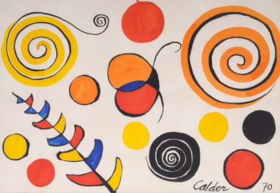 Alexander Calder UNTITLED Gouache Painting
