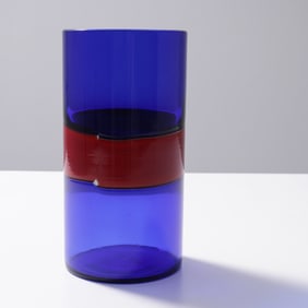 Fulvio Bianconi A FASCE ORIZZONTALI Vase, Murano