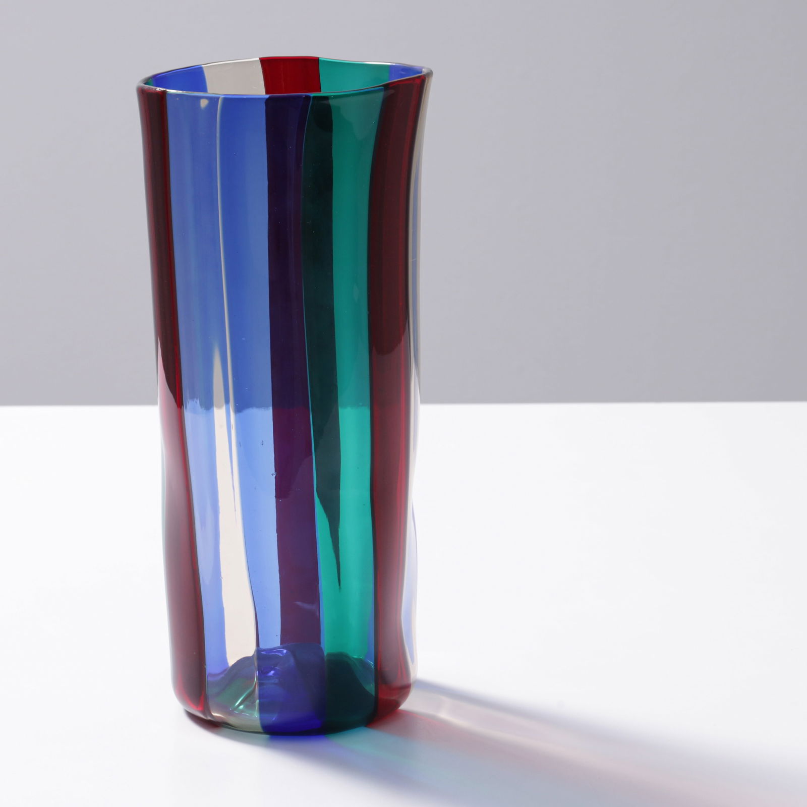 Fulvio Bianconi A FASCE VERTICALI Vase, Murano (1 of 8)