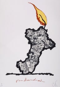 Claes Oldenburg CENTENNIAL PRINT Screenprint