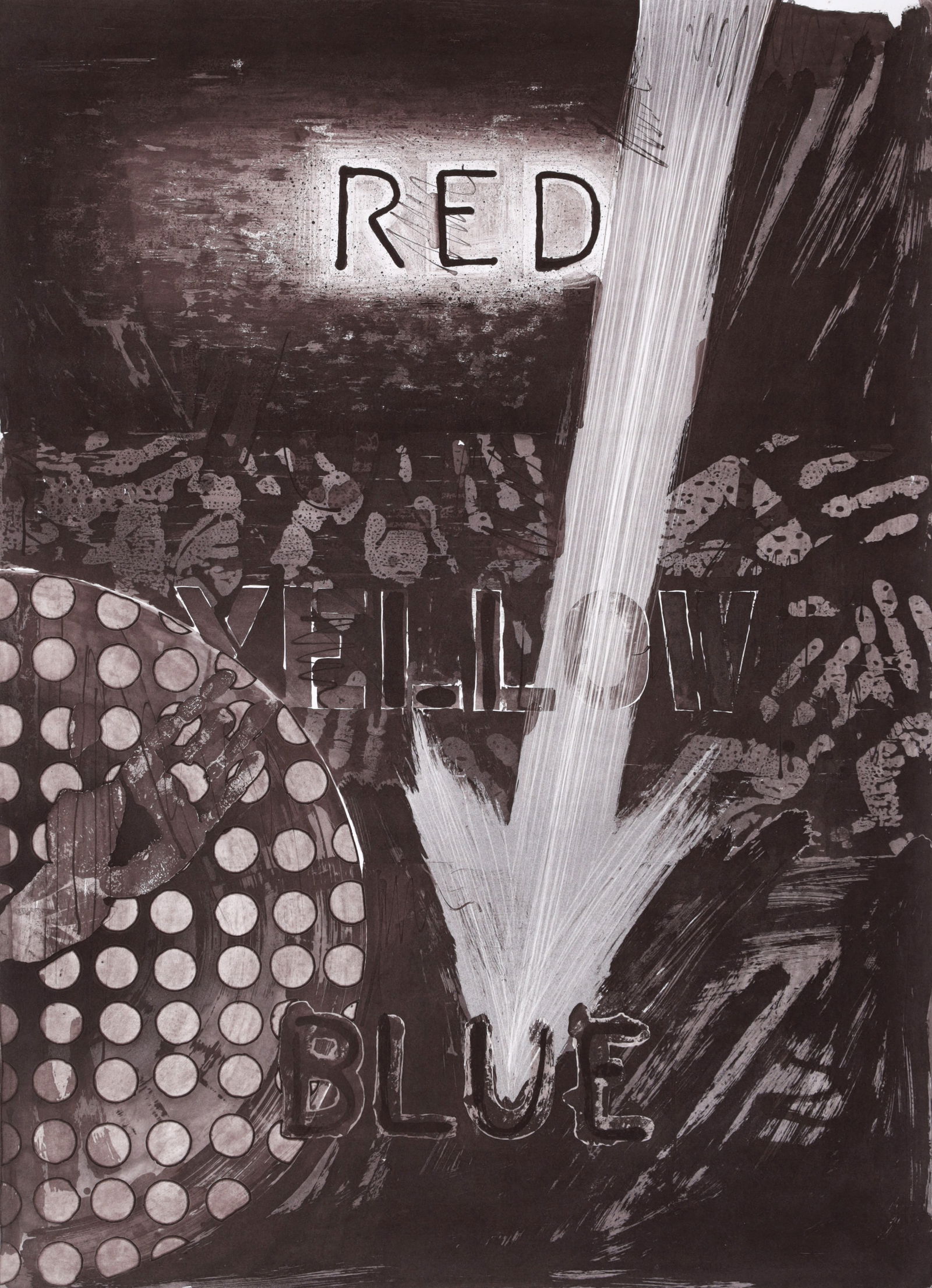 Jasper Johns UNTITLED (RED) Etching (1 of 6)