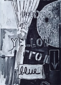 Jasper Johns UNTITLED (BLUE) Etching