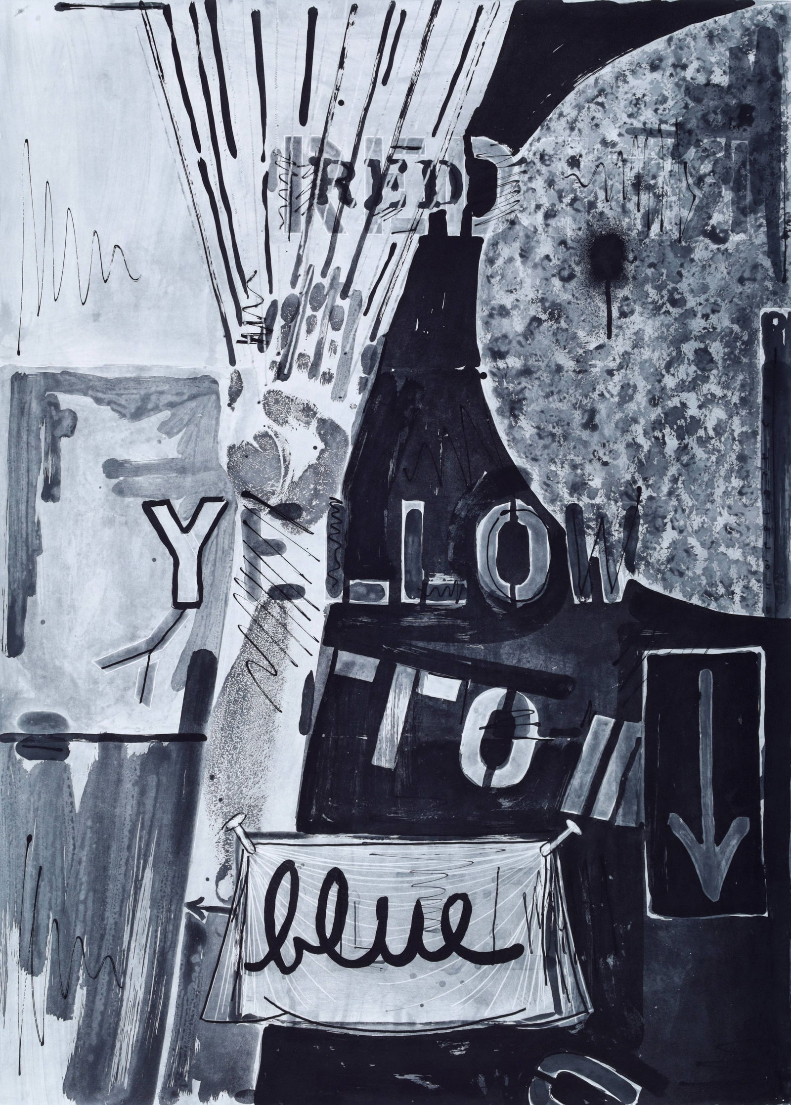 Jasper Johns UNTITLED (BLUE) Etching (1 of 7)