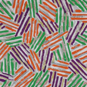 Jasper Johns CROSS HATCH Screenprint