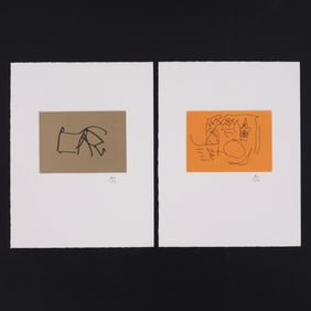 2 Robert Motherwell Etchings: STAR OF THE SEA & SKIN THE GOAT
