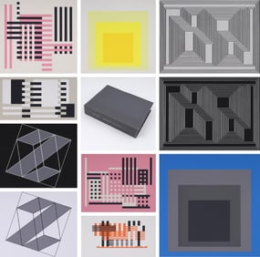 Josef Albers FORMULATION ARTICULATION Two- Volume Porfolio, 127 Screenprints