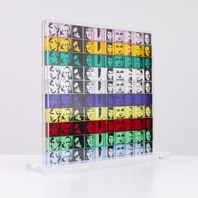 Andy Warhol PORTRAITS OF THE ARTISTS Screenprints on Polystyrene Boxes