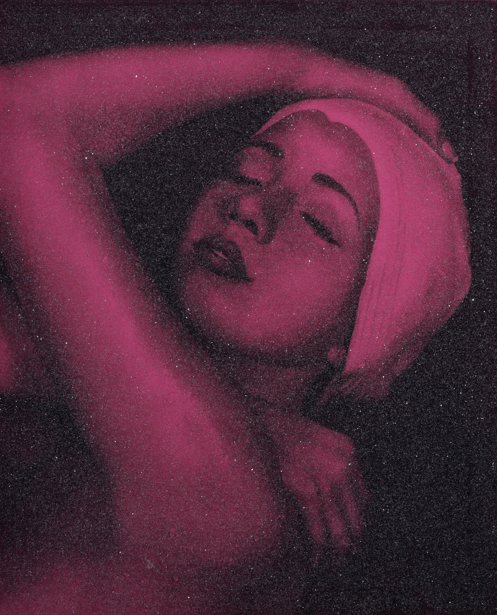 Carole Feuerman SHOWER PORTRAIT (PINK) Diamond Dust Silkscreen: Artist/Designer; Manufacturer: Carole A. Feuerman (American, b. 1945)Marking(s); notes: signed; ed. 5/10; 2013Materials: silkscreen on canvas with diamond dustD