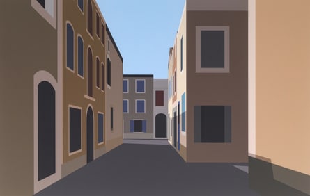 Large Julian Opie FRENCH VILLAGE 4 Inkjet Print, 87.75"W