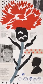 Donald Baechler THISTLE Lithograph