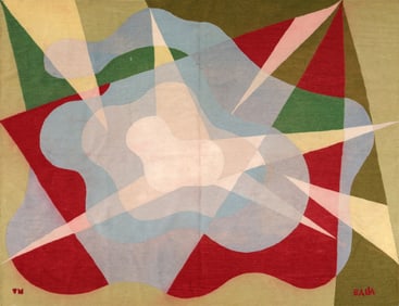 Large Giacomo Balla (After) STRETCH OF WATER Tapestry, 79"W