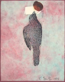 Kiki Smith BIRD WITH WAX STAMP Collage