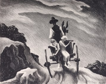 Thomas Hart Benton GOIN' HOME Lithograph