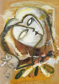 Large Jamali UNTITLED Painting, 37"H