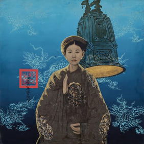 Bui Huu Hung PRINCESS Painting, 48"H