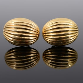 Italian Gold Estate Earrings