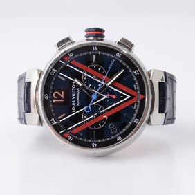 Louis Vuitton TAMBOUR DAMIER COBALT V Chronograph