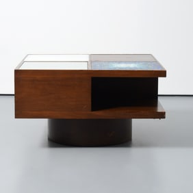 Vladimir Kagan SQUARE END Illuminated Coffee Table