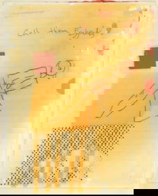 Donald Baechler CALL THEM EGGHEADS Mixed Media