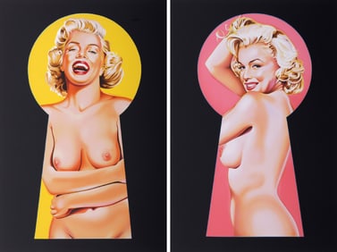 2 Mel Ramos Lithographs: PEEK A BOO, MARILYN #1 & #3