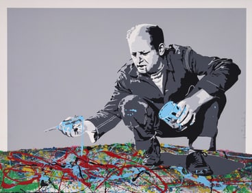Mr Brainwash JACKSON POLLOCK Screenprint