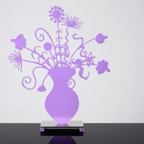 Kenny Scharf FLORES (PURPLE) Sculpture