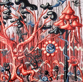 Kenny Scharf FURUNGLE (RED) Pigment Ink Print