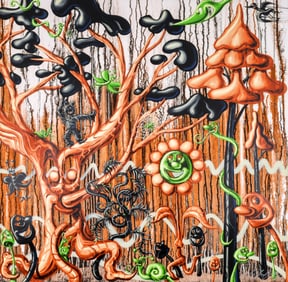 Kenny Scharf FURUNGLE (ORANGE) Pigment Ink Print