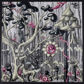 Kenny Scharf FURUNGLE (WHITE) Pigment Ink Print