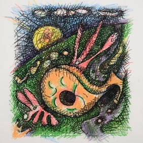 Elizabeth Murray NIGHT AND DAY Lithograph /Silkscreen / Intaglio