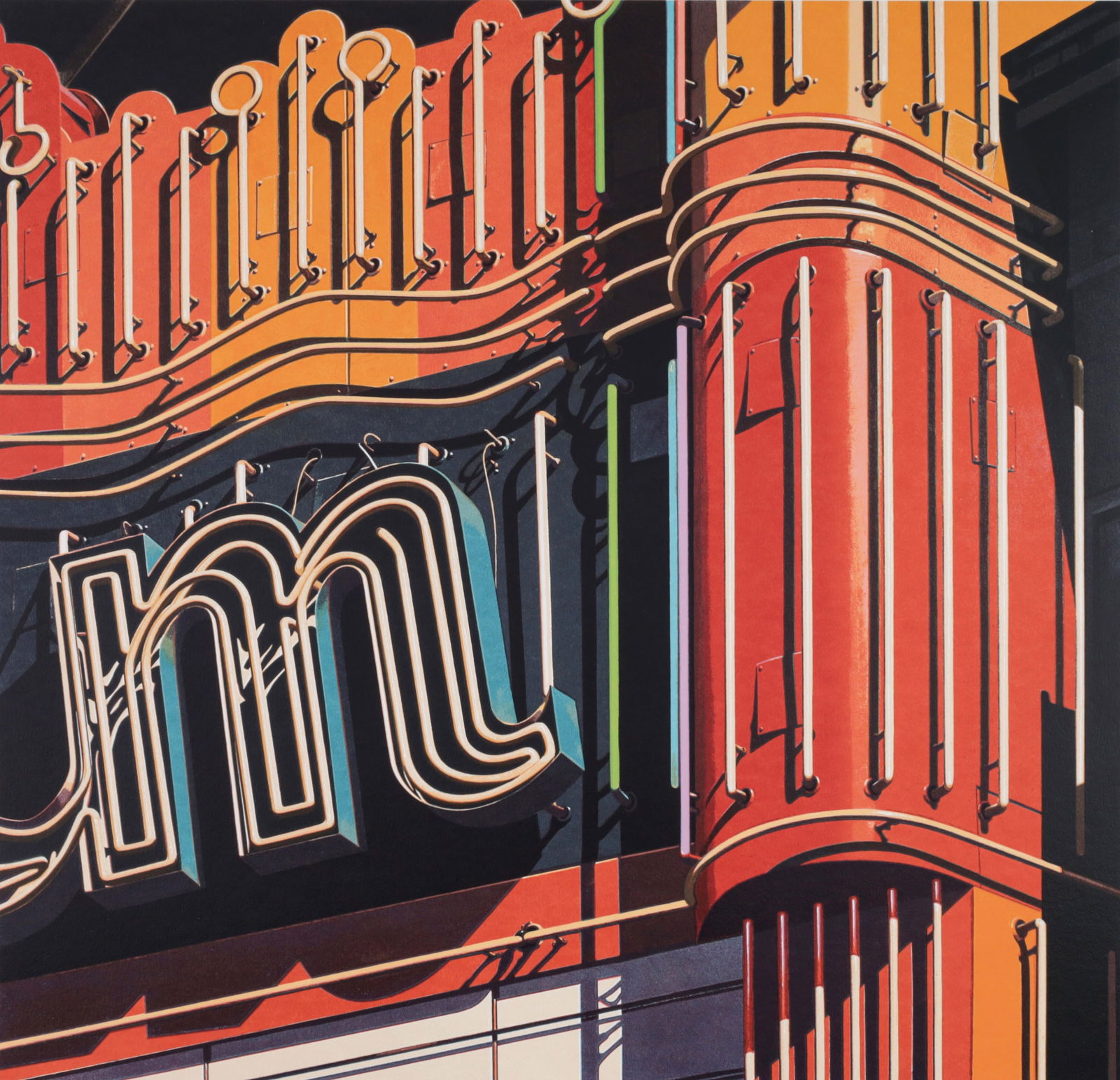 Robert Cottingham M Silkscreen (1 of 5)