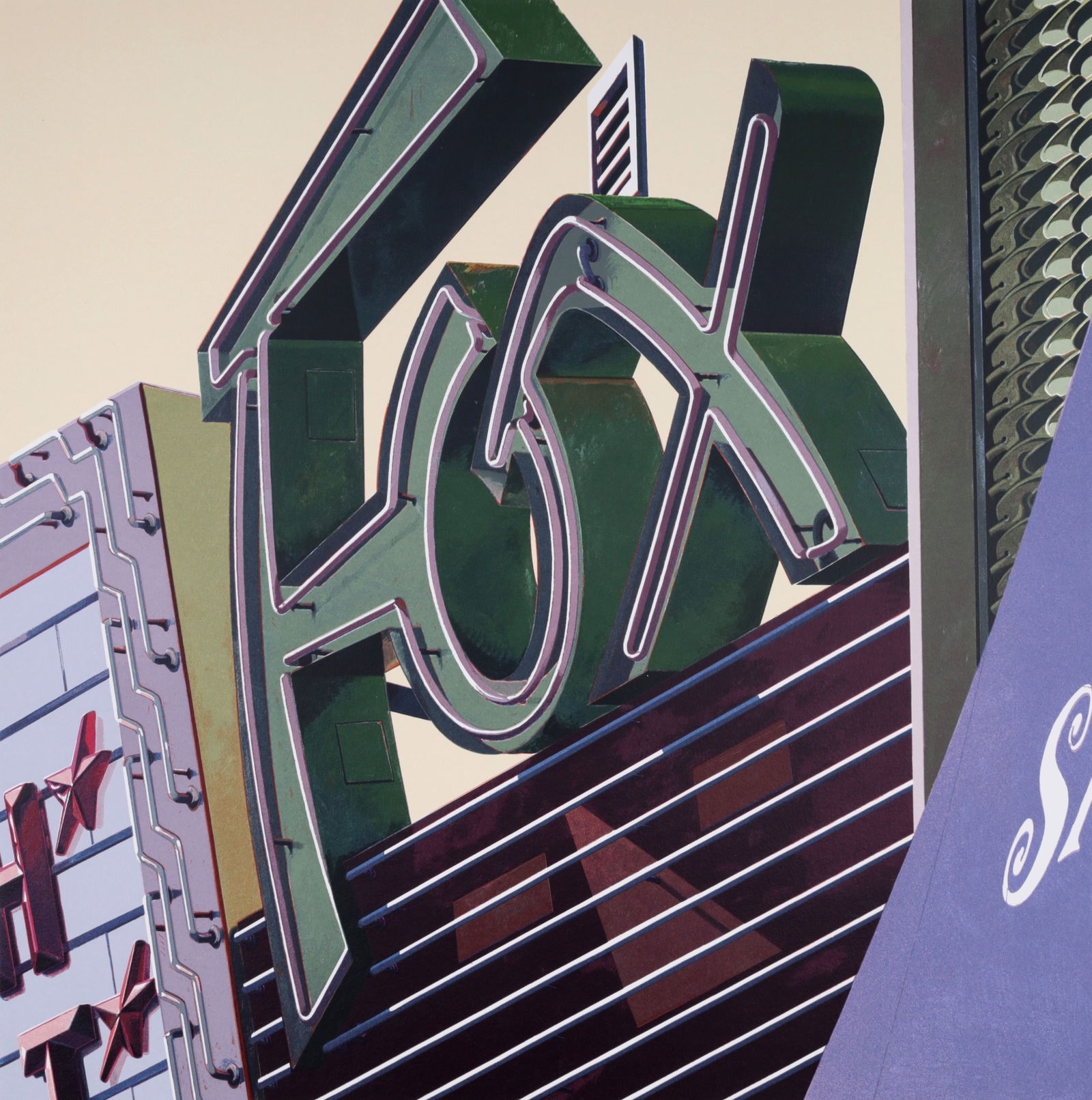 Robert Cottingham  FOX Screenprint (1 of 5)