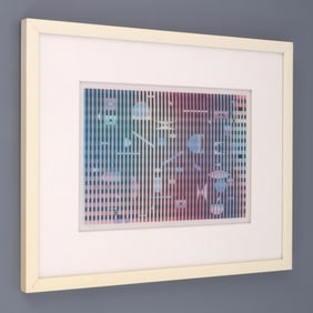 Yaacov Agam SEA FATHOM Agamograph Lenticular Print