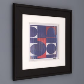 Yaacov Agam OVAL Agamograph Lenticular Print