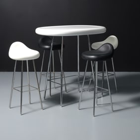 Karim Rashid BLOOB Table & 4 Stools