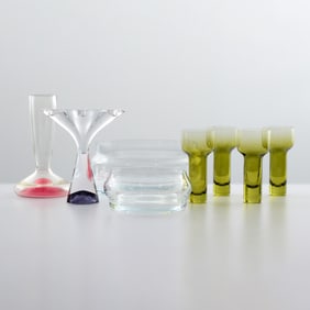 Karim Rashid NEW MOVE GLASS Collection, 8 Pcs.