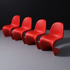 Verner Panton PANTON Stackable Chairs, Set of 4
