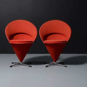 Pair of Verner Panton CONE Chairs