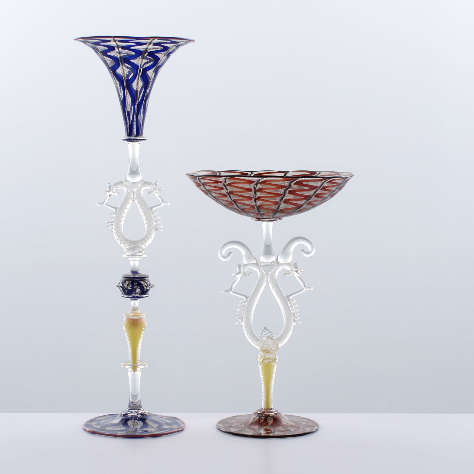 2 Large Charles (Chuck) Savoie Goblets (1 of 9)