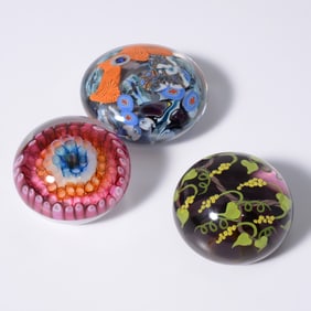 3 Paperweights: Gary Beecham, Richard Ritter, Yaffa & Jeff Todd