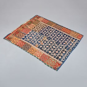 Antique Obruk Village Anatolia Kilim Rug from Mezzanine Gallery, 83"L
