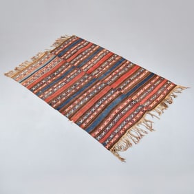 Antique Baku Kurd Kilim Rug from Mezzanine Gallery, 83"L