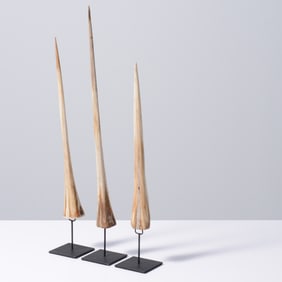 3 Marlin Bill Specimens on Display Stands, 23"H