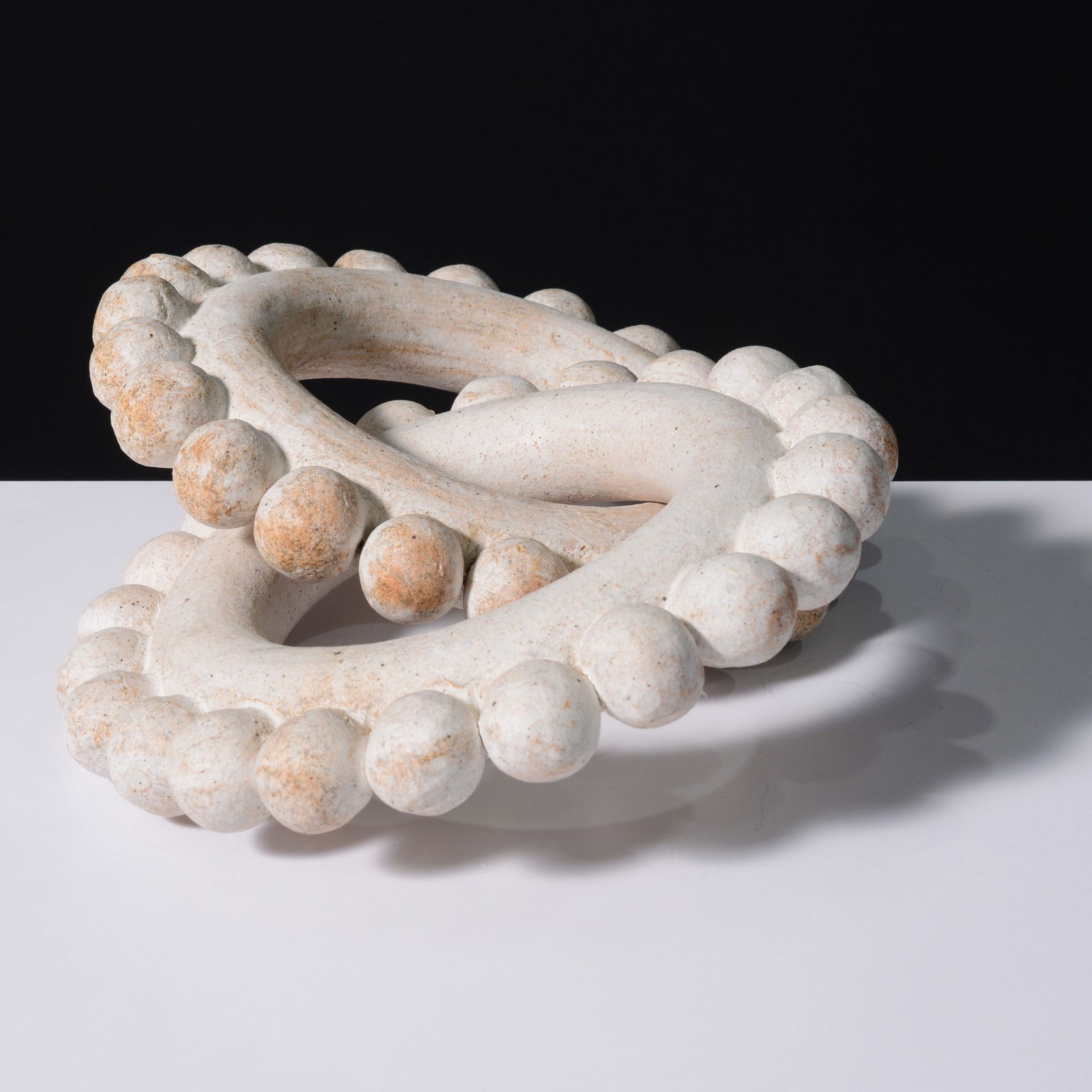 Michele Quan CHAIN Sculpture: Artist/Designer; Manufacturer: Michele Quan (Canadian/American, 20th Century)Marking(s); notes: signedMaterials: ceramicDimensions (H, W, D): 