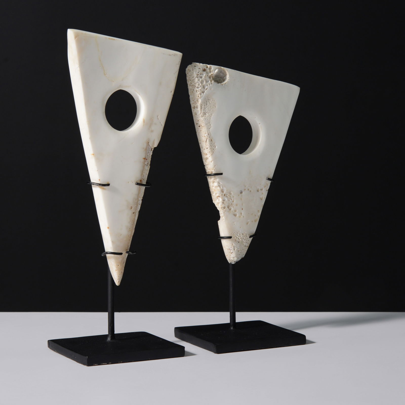 2 Marble Sculptures on Stands (1 of 7)