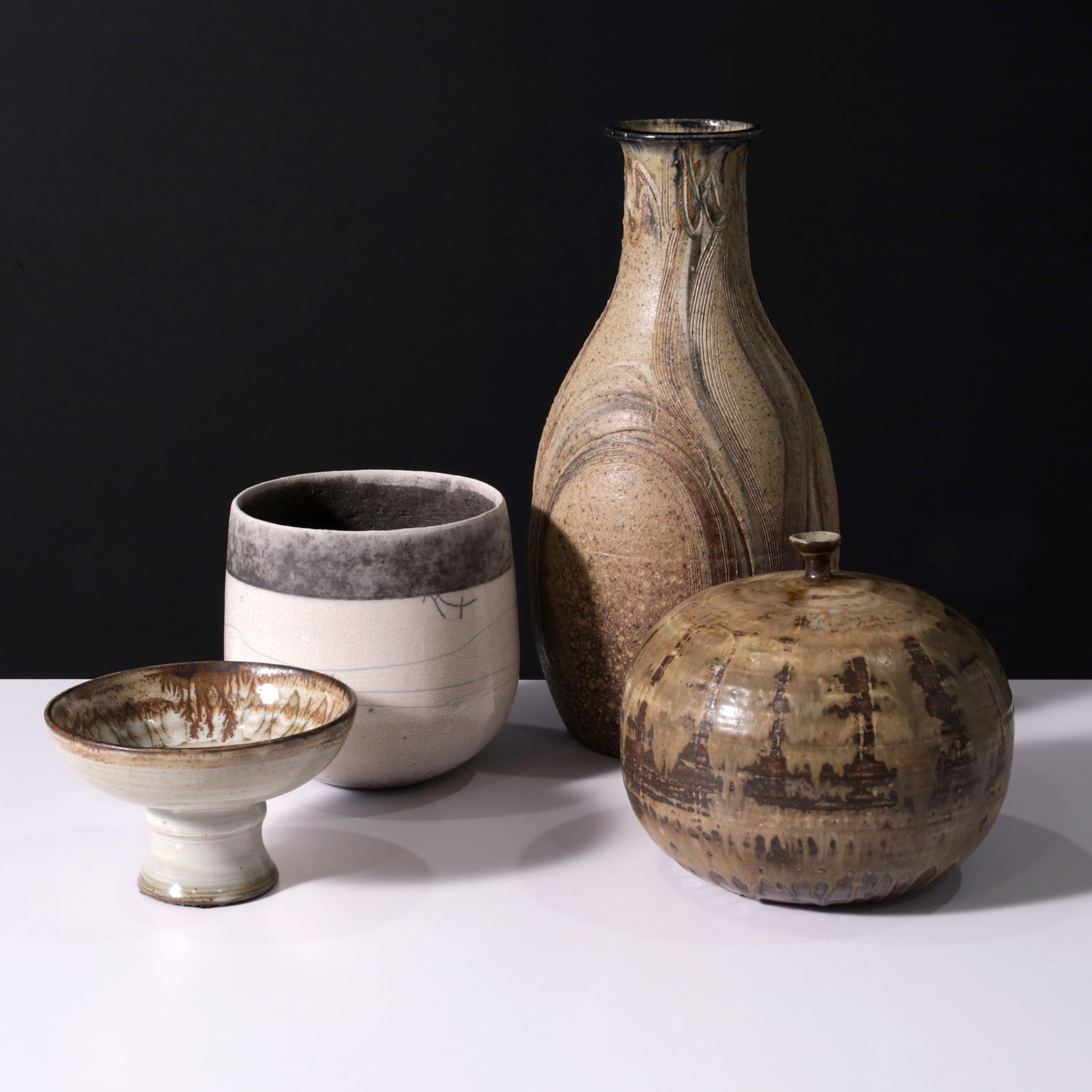 4 Pottery Vessel: Don Lewis, Jacques Pouchain, Domani ... (1 of 16)